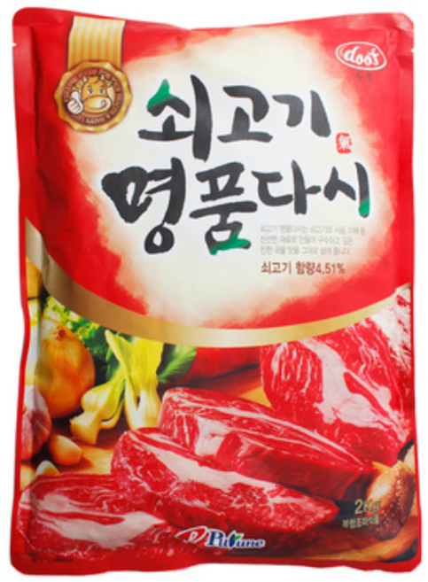 푸른식품 두프 쇠고기명품다시, 2kg, 25개