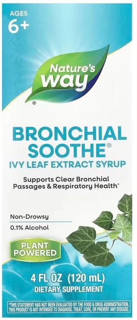 네이쳐스웨이 Bronchial Soothe 아이비 잎추출물 120ml(4fl oz), 120ml, 1개 - 쿠팡