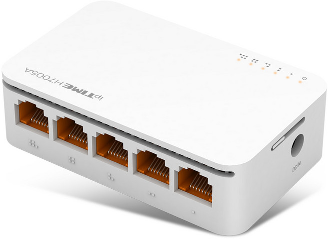 ipTIME 기가비트 5포트 스위칭허브, H7005A, 1개