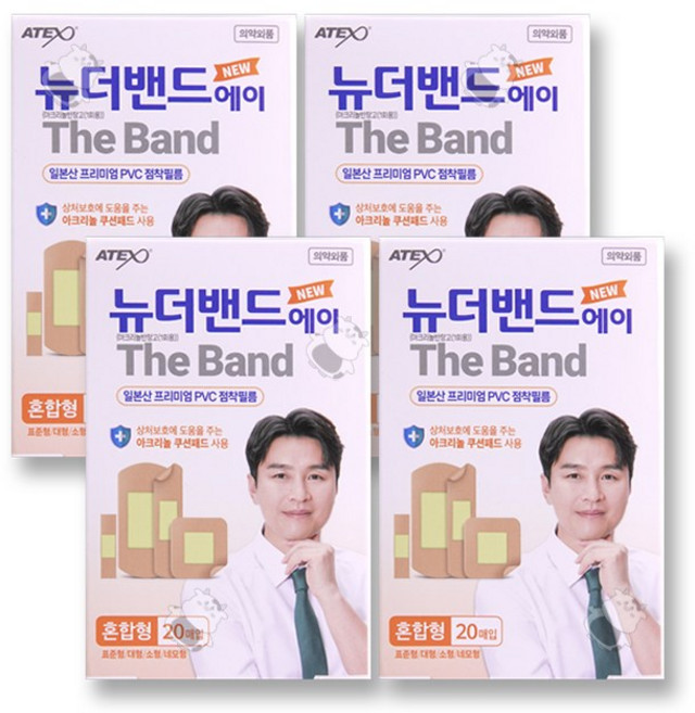 더밴드 에이 혼합 22매입, 4개, 22개입