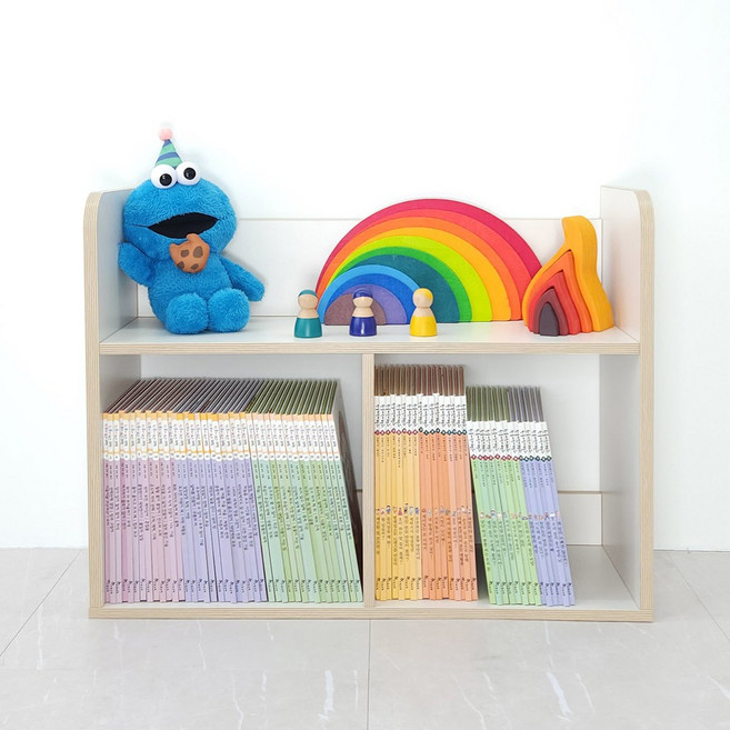 비노즈 유아 전면 아기 키즈 멀티 책장 2단 800 DIY, 멀티책장 2단 800