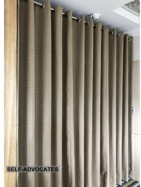 自我主張窗簾坊 全遮光布簾 鐵圈型式 附贈綁繩, 詳見包裝