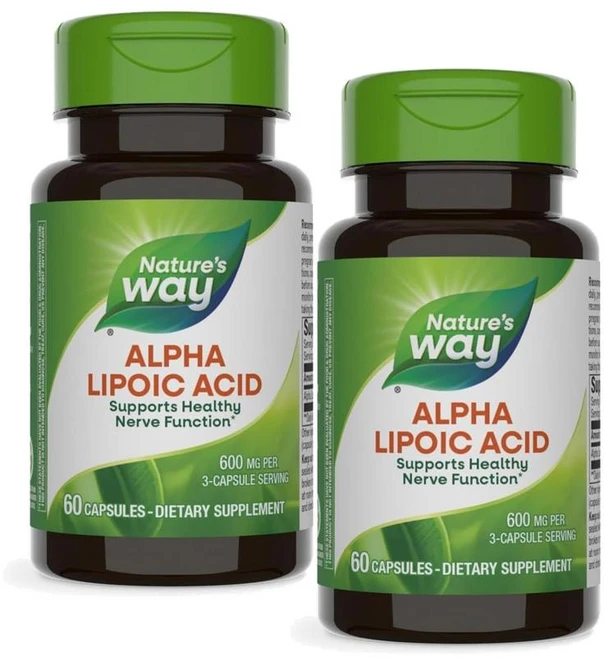 네이처스웨이 알파리포산 600mg 캡슐 Nature's Way Alpha Lipoic Acid, 2개, 60정 - 쿠팡