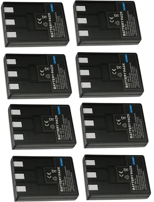 캐논 IXUS IIS SD110 IXY I2 I5 S700 750 PC1060 PC1114 카메라 배터리 NB-3L 1400mAh, 01 8PCS