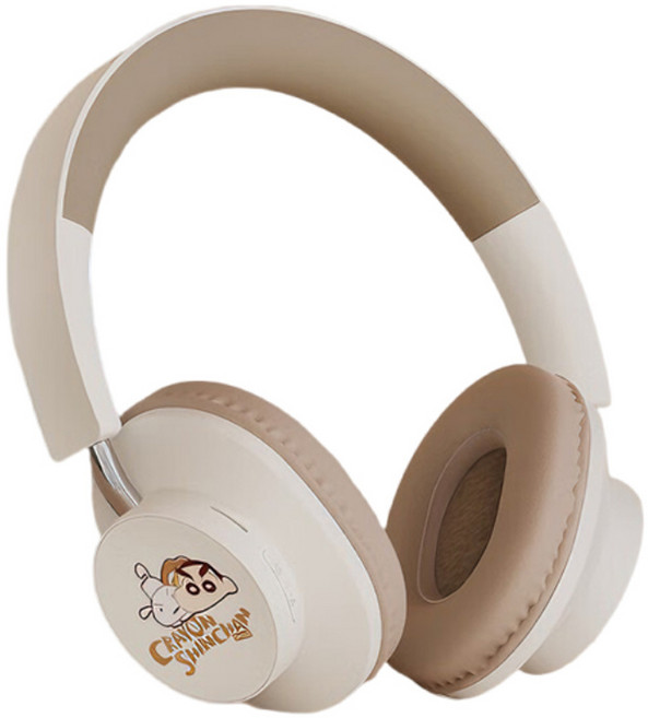 짱구 다이나믹 웨어링 블루투스 헤드폰, 헤드밴드형, TV20, 베이지