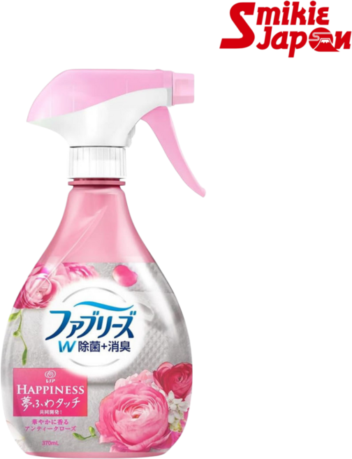 P&G 페브리즈 레노아 해피니스 앤티크로즈 플로럴 본품 일본직배송 탈취관리 도움, 1개, 370ml