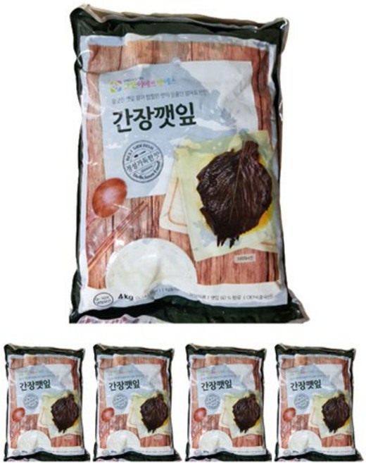 맛두레 매실청 간장깻잎 4kg 1박스(4개), 4개