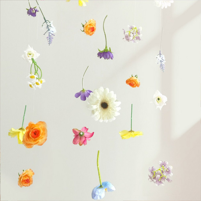 엔드텔러 포토존 조화 꽃 행잉플라워 1P, 행잉플라워 - 믹스, 1개