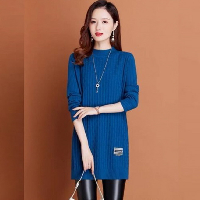 ZENCY 젠시 리오 모크넥 롱니트