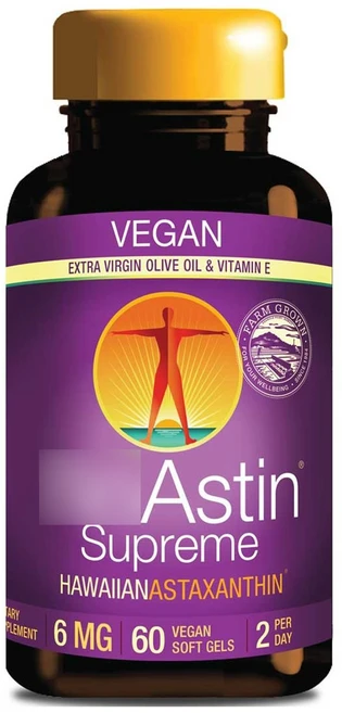 뉴트렉스하와이 아스틴 슈프림 하와이안 아스타잔틴 6mg 비건 소프트 젤, 1개, 60정 - 쿠팡