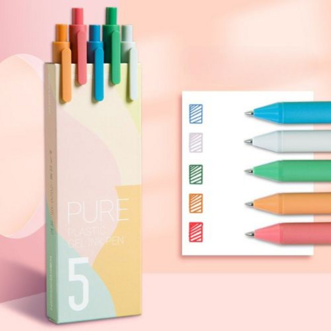 KACO 퓨어 젤펜 5종 세트 스페셜 에디션, 1통, 어텀 무드