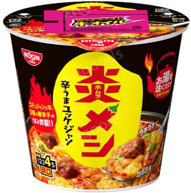 닛신 불꽃메시 매운맛 육개장 일본 컵밥 106g 12개