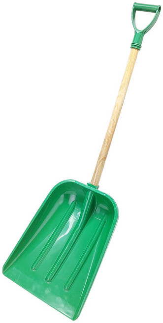 눈삽 코팅나무 P삽 제설 도구 용품 눈청소, 코팅나무P삽, 1개