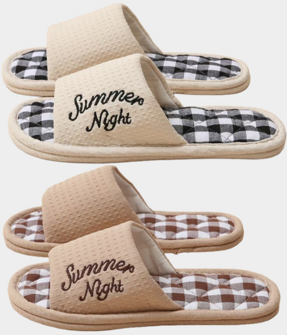 어노에즈 빅사이즈 290 빨아쓰는 왕발 거실화, 2개, 체크 세트