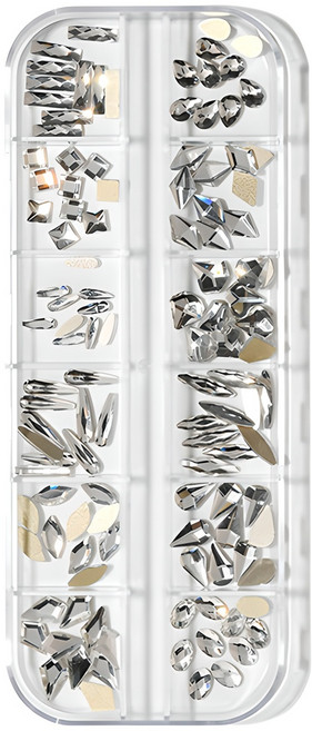 네일 풀스톤 파츠 12종 세트, 1개, 크리스탈모양