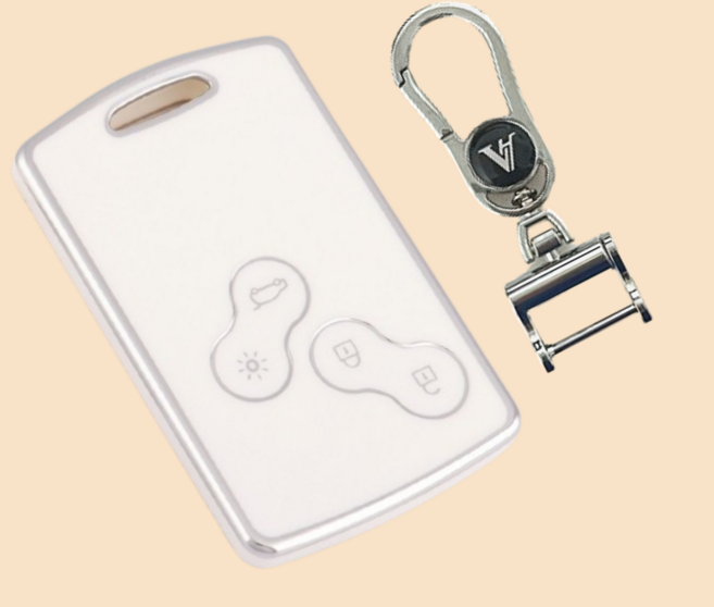 르노삼성 구형 자동차 키케이스 커버, 실버화이트