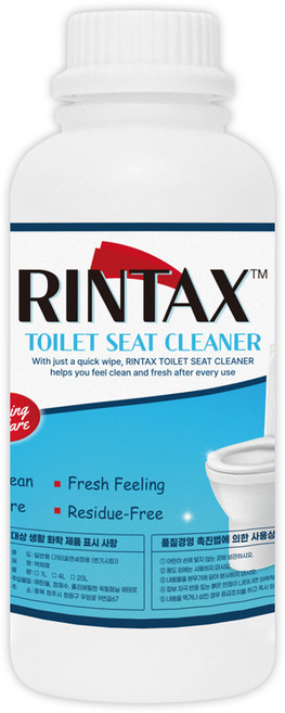 린텍스 변기 시트 크리너 리필액 (유한킴벌리 디스펜서 화장실 청소 좌변기시트 청결제), 1개, 1L