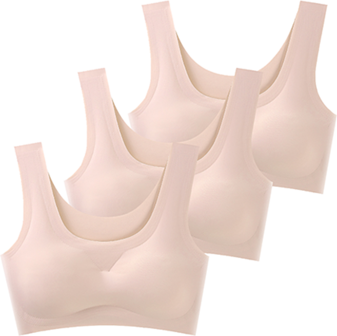 또사자 편안한 심리스 노라인 누디 브라탑 3p