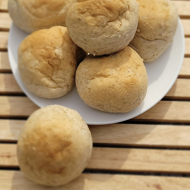 [당일 구운 신선한빵을 오후에 발송합니다 ] 새싹발아 통밀빵 통곡물빵 통밀세상 모닝빵, 40g, 10개