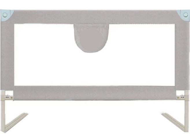 PETS WANT 垂直升降床邊護欄 70cm安全高度 適用於18個月以上 - 5歲兒童 1組, 灰色106CM