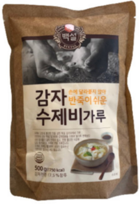 백설 감자수제비가루 500g, 7개