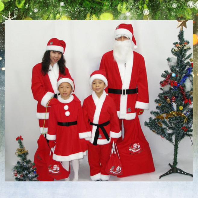 산타복 / 크리스마스 산타할아버지 복장 세트 의상 성탄 선물 파티 행사용품