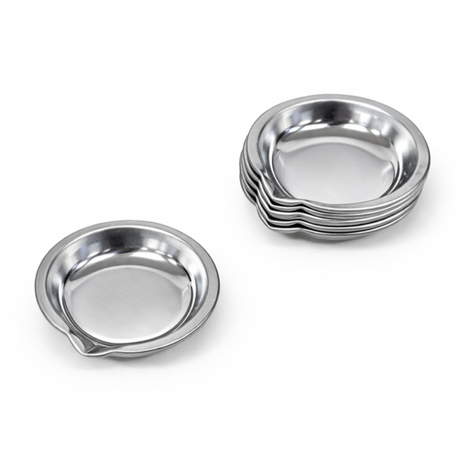 스테인리스 미니 조색 팔레트 레진 페인트 물감 혼합 트레이, 6개, 1칸