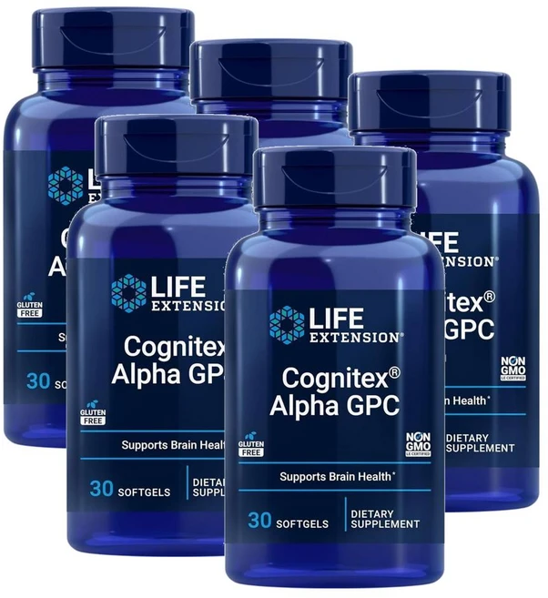 라이프 익스텐션 코그니텍스 알파GPC 포스파티딜세린 Life Extension Cognitex Alpha-GPC, 30정, 5개 - 쿠팡