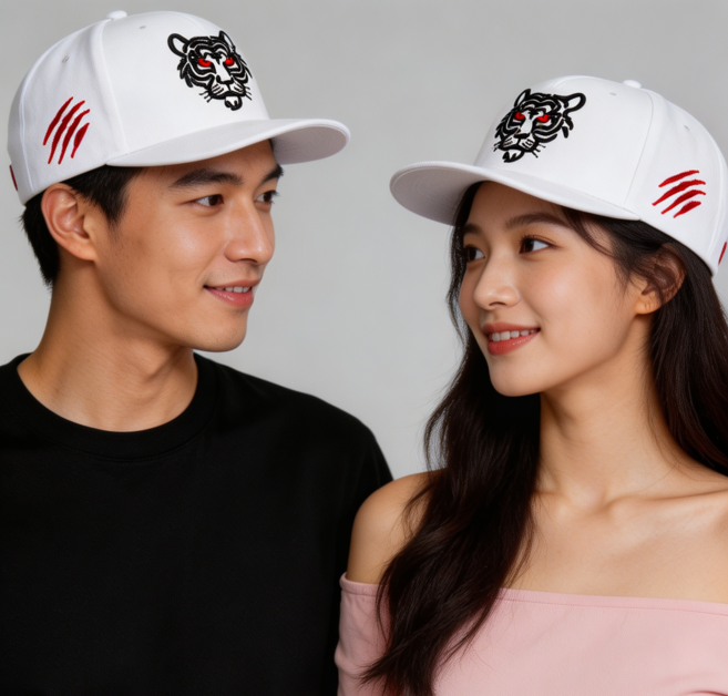 코어루크리에이티브 타이거 빅사이즈 볼캡 힙합 모자 대두 일자챙모자 남여스냅백