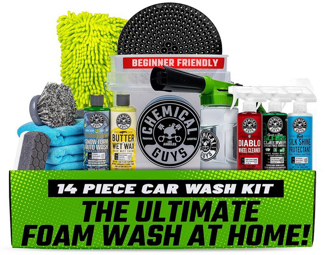 Chemical Guys HOL126L 8피스 아스널 미트 방향제 (3) 화학 16온스 빌더 제품 포함) 뚜껑 더트 키트(버킷 케어 워시 청소 및 세차 트랩, HOL126, 1개