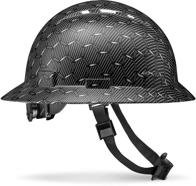 Acerpal 업데이트된 통기성 풀 브림 안전모 블랙 벌집 패딩 OSHA 건설 안전 승인 남성용 Cascos De Construccion 헬멧., Acerpal 업데이트된 통기성 풀 브림 안전모, 블랙