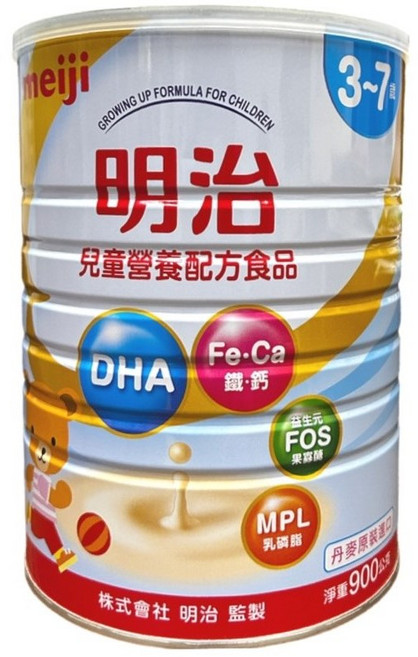 Meiji 明治 兒童營養配方食品 3-7歲, 900g, 8個