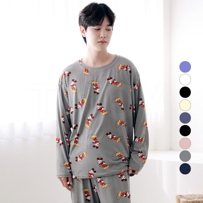 투와이 디즈니 성인 아동 패밀리 피치 긴팔 파자마 상하세트 PG304