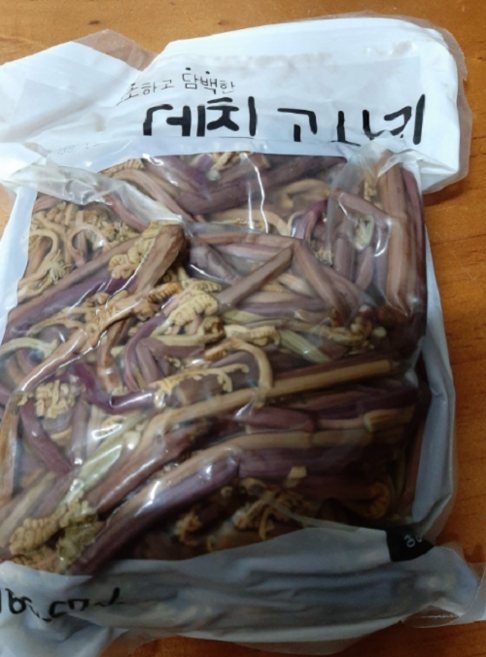 [쉐프 추천] 특A급 데침 고사리 삶은 고사리 대용량 손질 데친 나물 반찬거리 맛집 밑반찬, 1개