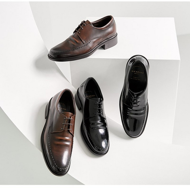 [동아수성]엘칸토 남성 키높이 5cm 쿠션 좋고 볼이 넓은 드레스화 LCMD37U413^^