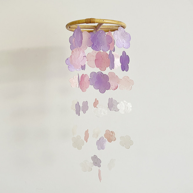[22USE_0019](쿠팡)아프리카 봄꽃날리는 자개모빌 DIY-KIT_라즈베리(S), 라즈베리 S