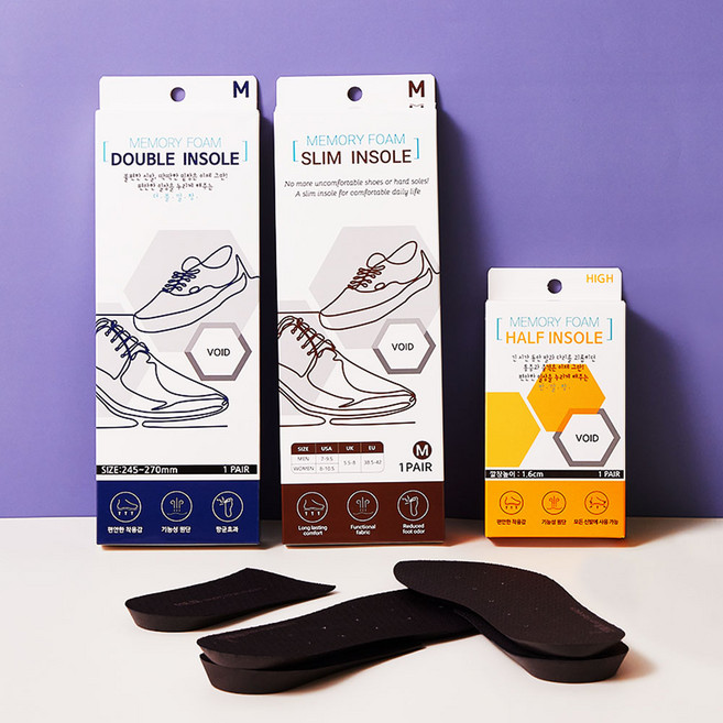 포렉스 푹신한 키높이 반깔창 매직 세트 / 발편한 신발 구두 운동화 깔창 메모리폼 발바닥 쿠션 라텍스 뒷꿈치 인솔 패드