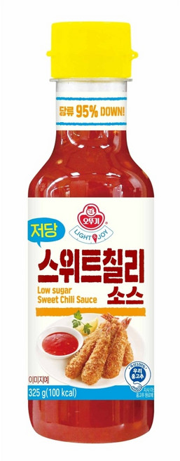 오뚜기 LIGHT & JOY 저당 스위트 칠리소스, 325g, 3개