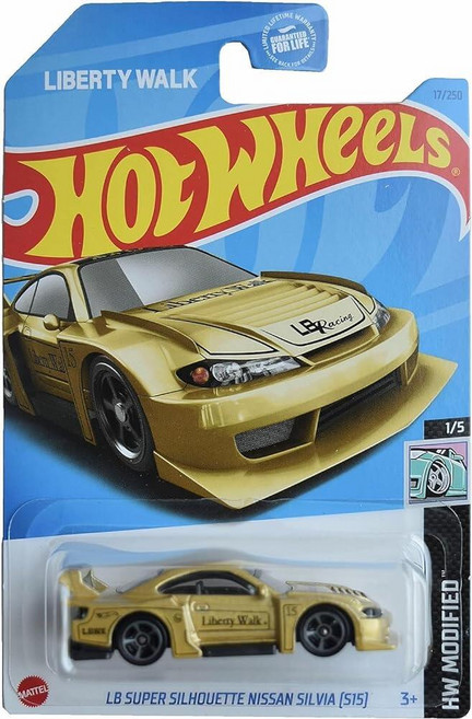 Hot Wheels 핫휠 LB 슈퍼 실루엣 닛산 실비아 HW 수정 1/5 [골드] 17/250_153900, 핫휠 LB 슈퍼 실루엣 닛산 실비아, HW 수정 1/5