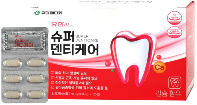 유한메디카 슈퍼 덴티케어 108g, 120정, 1개