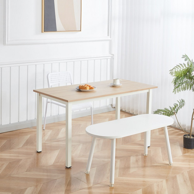 나인홈 프리 테이블 카페 독서 다이닝 식탁 입식 데스크 책상 1500x600, 메이플(WWD3078-MB)