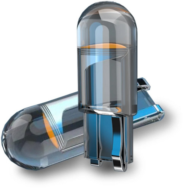 2x최신 W5W Led T10 자동차 조명 COB 유리 흰색 자동 번호판 램프 돔 라이트 DRL 전구 스타일 12V 지원, 2pcs gr n, 그린