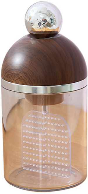 Keka 클렌징 거품기 전동 세안 거품기 샴푸 거품기 C타입 충전식, 호두나무색