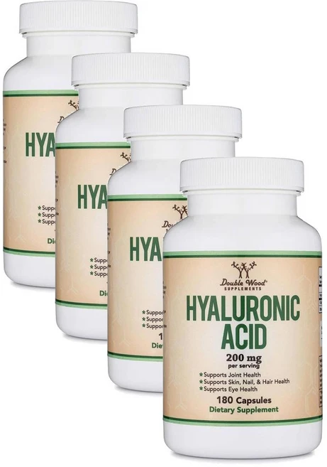 더블우드 히알루론산 200mg 캡슐 Double Wood Hyaluronic Acid, 180정, 4개 - 쿠팡