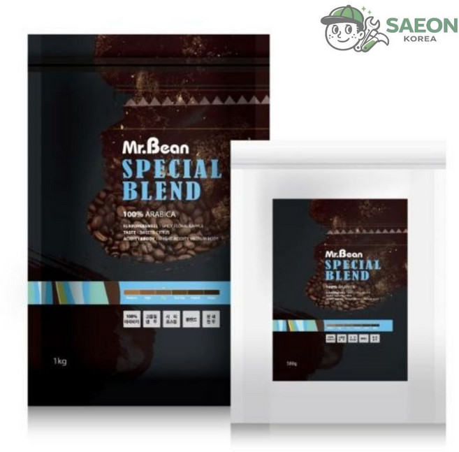 세이온 미스터빈 에티오피아 스페셜블랜드 500g 미분쇄 아라비카 원두커피, 1, 1개, 홀빈(분쇄안함)