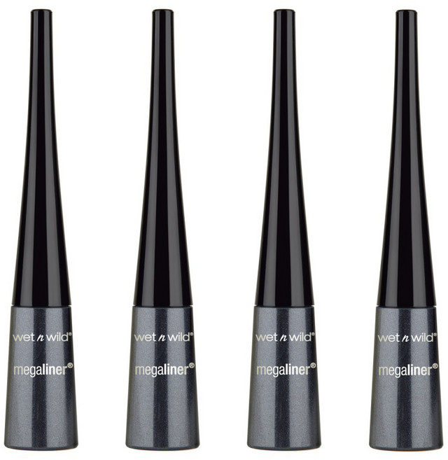 웻앤와일드 메가라이너 리퀴드 아이라이너 3.5ml, Black, 4개