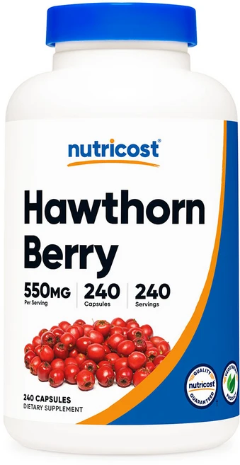 뉴트리코스트 호손 베리 550mg 캡슐, 1개, 240정 - 쿠팡
