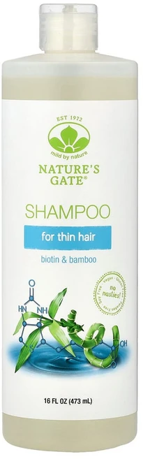마일드바이네이쳐 (Natures Gate) 비오틴 및 대나무 삼푸 얇은 모발용 473ml(16fl oz), 473ml, 1개 - 쿠팡