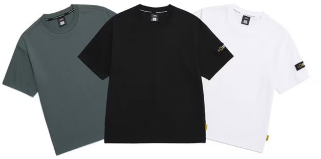 2025 내셔널지오그래픽 티셔츠 남녀공용 와펜 로고 여름 반팔