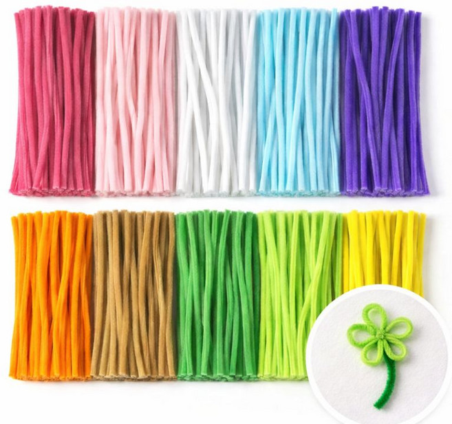 파이프원 모루철사 파스텔믹스 컬러 혼합색상 30cm 공예 만들기 재료, 100개, 파스텔믹스컬러